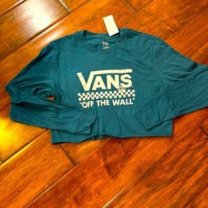 NWT Vans cropped women’s XS long sleeve shirt